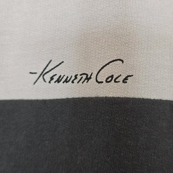 KENNETH COLE NY Gray Colorblock Zip Cotton Jacket Stand Collar Men Medium Sporty - Picture 4 of 14